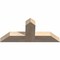 Ekena Millwork Portland Smooth Timber Gable Bracket, Douglas Fir, 36"W x 16"H x 3 1/2"D x 5 1/2"F, 11/12 Pitch GBW036X16X0406POR00SDF - alternate 2
